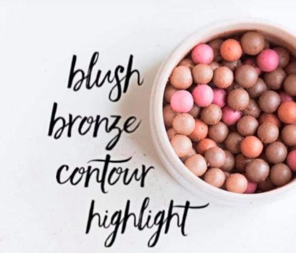 NuSkin: NuColour Bronzing Pearls w/ pink blush brush + Gift Wrap