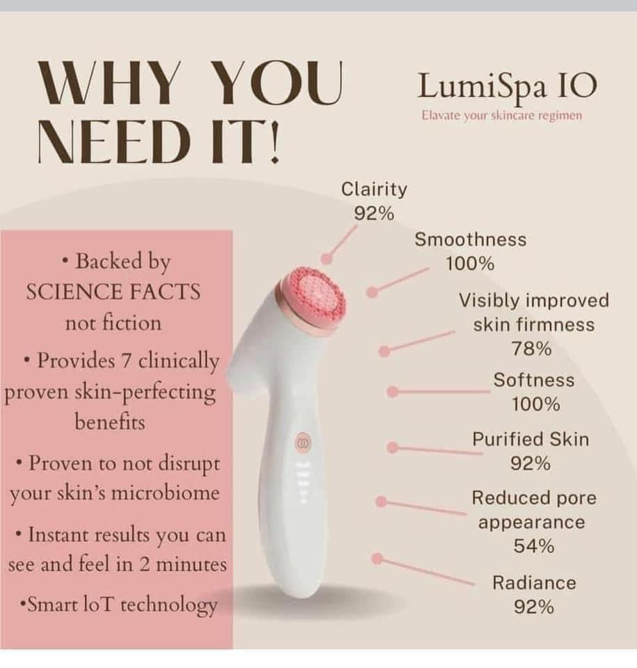 NuSkin: ageLOC LumiSpa iO + Normal/Combo Cleanser - rose gold or blue