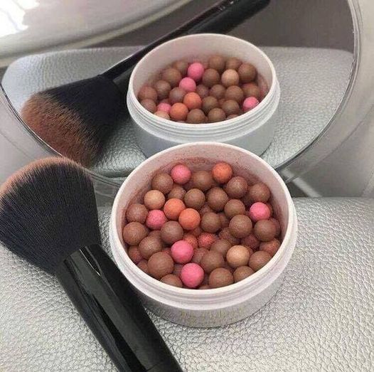 NuSkin: NuColour Bronzing Pearls w/ pink blush brush + Gift Wrap